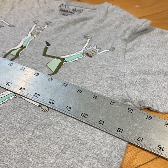Rick and Morty AdultSwim Cotton/poly blend Gray T shirt size M - Picture 6 of 8